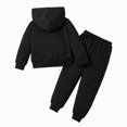 thumbnail image 3 of HCNTES Baby Boy Winter Clothes Baby Toddler Boy Fall Hooded Clothing Set 18 24 Months 2T 3T 4T 5T 6T 7T Letter nana's girl Embroidery Long Sleeve Hoodie and Elastic Sweatpants 2pcs Outfits, 3 of 6