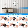 thumbnail image 5 of DOITOOL 1 Juego de mecanismo de reloj de pared con movimiento de cuarzo, funciona con pilas, piezas de repuesto para bricolaje sin pilas, 5 of 5