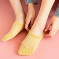 thumbnail image 4 of MZXELPRJD No Show Socks Womens Mesh Socks Breathable Boat Socks Summer Cool Socks Short Socks Slip Comfortable Low Cut Sock, Low Cut Socks Women Yellow, 4 of 4