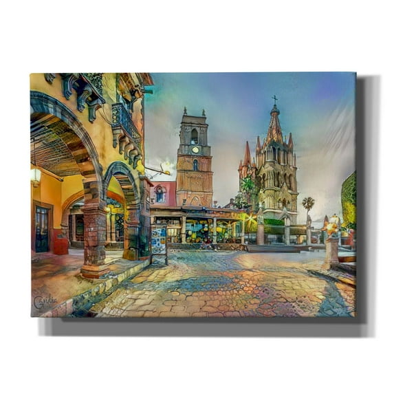 Epic Graffiti 'Guanajuato Mexico San Miguel de Allende' by Pedro Gavidia, Canvas Wall Art, 16"x12"