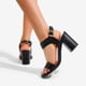 thumbnail image 5 of Sandalias DREAM PAIRS con Tacones Altos Anchos y Punta Cuadrada para Mujer, 5 of 6