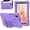 Purple, variant on Protective Case Compatible with Samsung Galaxy Tab A 8.0 Inch Case 2019 SM-T295/T290, for Galaxy Tab A 8.0 2019 Case Light Weight EVA Rugged Shockproof Protective Cover with Shoulder Strap Stand Cover
