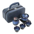 thumbnail image 3 of Juego de té de viaje de cerámica, juego de té chino, regalos para amantes del té con Infusor de té, tetera de kungfú para exteriores, Hotel, hogar, BLESIY Tetera de viaje, 3 of 8