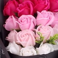 thumbnail image 2 of 18 Rosas Artificiales Aspecto Real Cajas De Flores para Regalo, Coloridos, Adecuados para Bodas, Decoración del Hogar, Regalos, Día de San Valentín, Día de la Madre, Bodas, Dulce Regalo (Rosa), 2 of 4