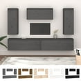 thumbnail image 3 of vidaXL TV Stand 5 Pcs Wall Entertainment Center TV Console Solid Wood Pine, 3 of 44