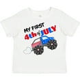 thumbnail image 3 of Inktastic My First Fourth of July Monster Truck Boys or Girls Toddler T-Shirt, 3 of 5