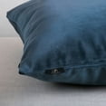 thumbnail image 6 of Phantoscope Soft Silky Velvet Series Decorative Throw Pillow, 20" x 20", Dark Blue, 1 Pack, 6 of 7
