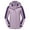 Purple, variant on LYXSSBYX Jackets for Women Casual Fall Women Solid Rain Jacket Outdoor Hooded Raincoat Windproof Top