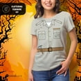 thumbnail image 3 of Halloween Paleontologist Dinosaur Hunter Costume Womens T Shirt Natural SM, 3 of 6