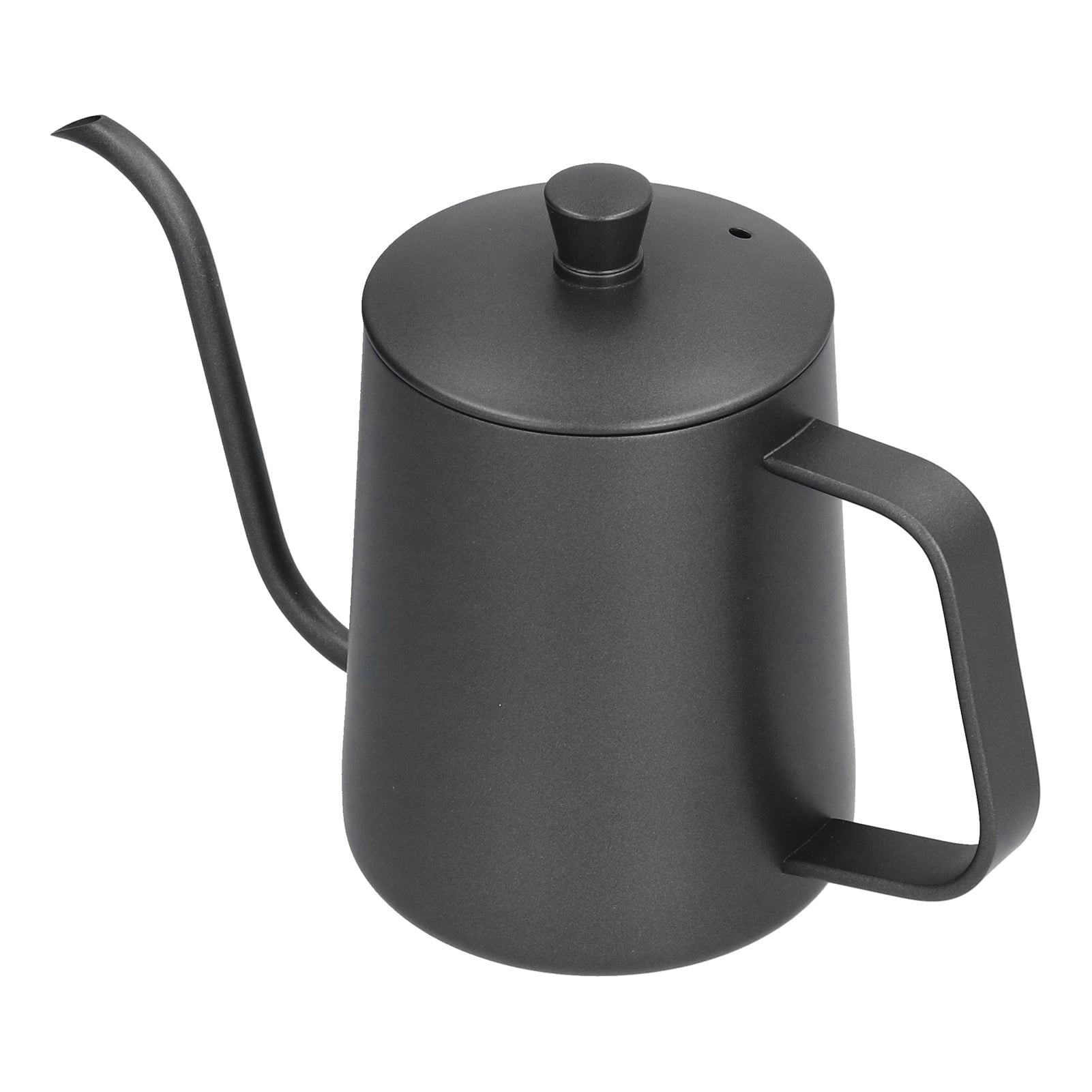 ANGGREK Gooseneck Kettle,Coffee Pot,600ml 304 Stainless Steel PTFE Coffee Kettle with Black