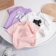 thumbnail image 2 of Ropa para niñas pequeñas de 0 a 6 años, camiseta de algodón de verano, camiseta infantil de manga corta, camisetas con lazo de dibujos animados bonitos, camiseta para niños de 130cm Gao Jinjia LED, 2 of 2