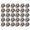 Silver, variant on 30pcs Metal Cord Lock End Toggle Double Hole Spring Stopper Fastener Slider Toggles End for Drawstrings Shoelaces Backpack Bags Fluorescent Green Zinc Alloy