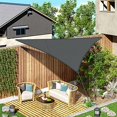 thumbnail image 2 of Vela de Sombra Triangular 3x3x4,25m Tela de Sombra Impermeable Protección UV para Patio, Jardín, Terraza, Exterior, Balcón, Gris Antracita, 2 of 5