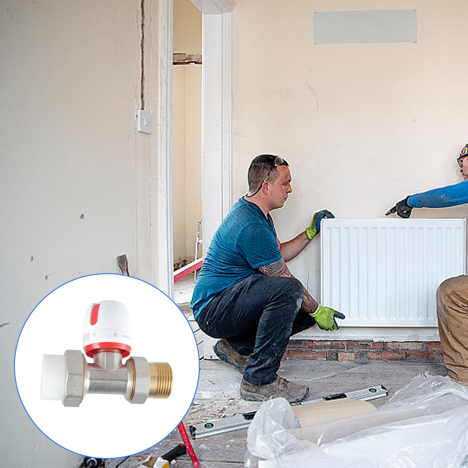 Heating Thermostat Corner Radiator Valves Manual Control with Protections Home Heating Systems Simple Installation
