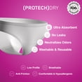 thumbnail image 4 of Culotte en Coton Lavable et Réutilisable pour Femmes, Protection Absorbante à l'Avant pour Incontinence Légère à Modérée, 4 of 14