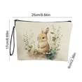 thumbnail image 3 of Amzcrzy Polyester Storage B Ag Easter Bunny Patterns Storage Bag Portable Makeup Bag Equipped with Antiskid Zipper and Handle Travel Small Item Storage Bag Easter Decorations. Storage Trunks & Bag, 3 of 6