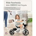 thumbnail image 5 of 2-in-1 Toddler Tricycle- Extended Push Handle for Effortless Push, Gift Trike, Kids Tricycle with Foldable Front Footrest, 5 of 6