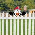 thumbnail image 6 of Christmas Sale! Christmas Fence Decorations Santa Claus Reindeer Fence Peeker Decoration Funny Garden Yard Art Xmas Home Patio DIY Holiday Decor Outdoor Cute Garden Fence Sign Ornament, 6 of 8