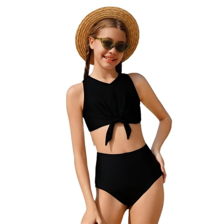 Piomll Swim Suits for Girls Bikini 2 Pcs Sport Teen Youth Swimming Suit