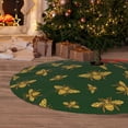 thumbnail image 6 of KLL 30" Christmas Tree Skirt Hohey Bee Xmas Tree Skirts Mat for New Year Xmas Holiday Party Indoor Outdoor Home Decoration, 6 of 7