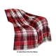 thumbnail image 3 of Manta de franela navideña | Manta suave de poliéster de cuadros rojos acogedor | Manta ligera y cálida para invierno 70x100 cm | Regalo duradero que no muda pelo para el dormitorio del sofá, 3 of 6