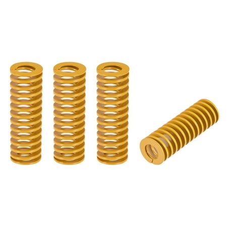 

Uxcell Die Spring 27mm OD 75mm Length 4 Pack Stamping Light Load Compression Yellow