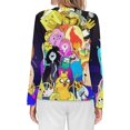 thumbnail image 2 of Adventure Time Women's Pajama Top 3D Digital Print Sleepwear Trendy Crewneck Pullovers Long Sleeve Shirts L, 2 of 8