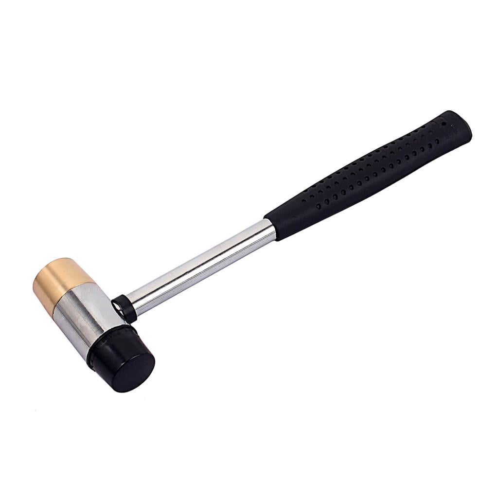 LeeQinersw Fret Hammer Giutar Luthier Hammer with UHMW/Brass Head for Fretting Guitar Black