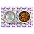 thumbnail image 1 of Butterfly Pet Mat for Food and Water, Surreal Star Patterned Background with Polygonal Butterflies Modern, Non-Slip Rubber Mat for Dogs and Cats, 18" X 12", by Ambesonne, 1 of 2