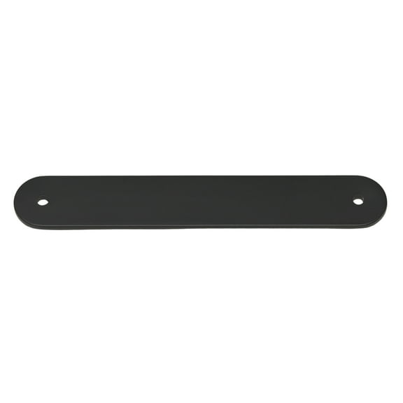 GlideRite 6" Rounded Backplate 5-1/16" 128mm Center-Center, Matte Black