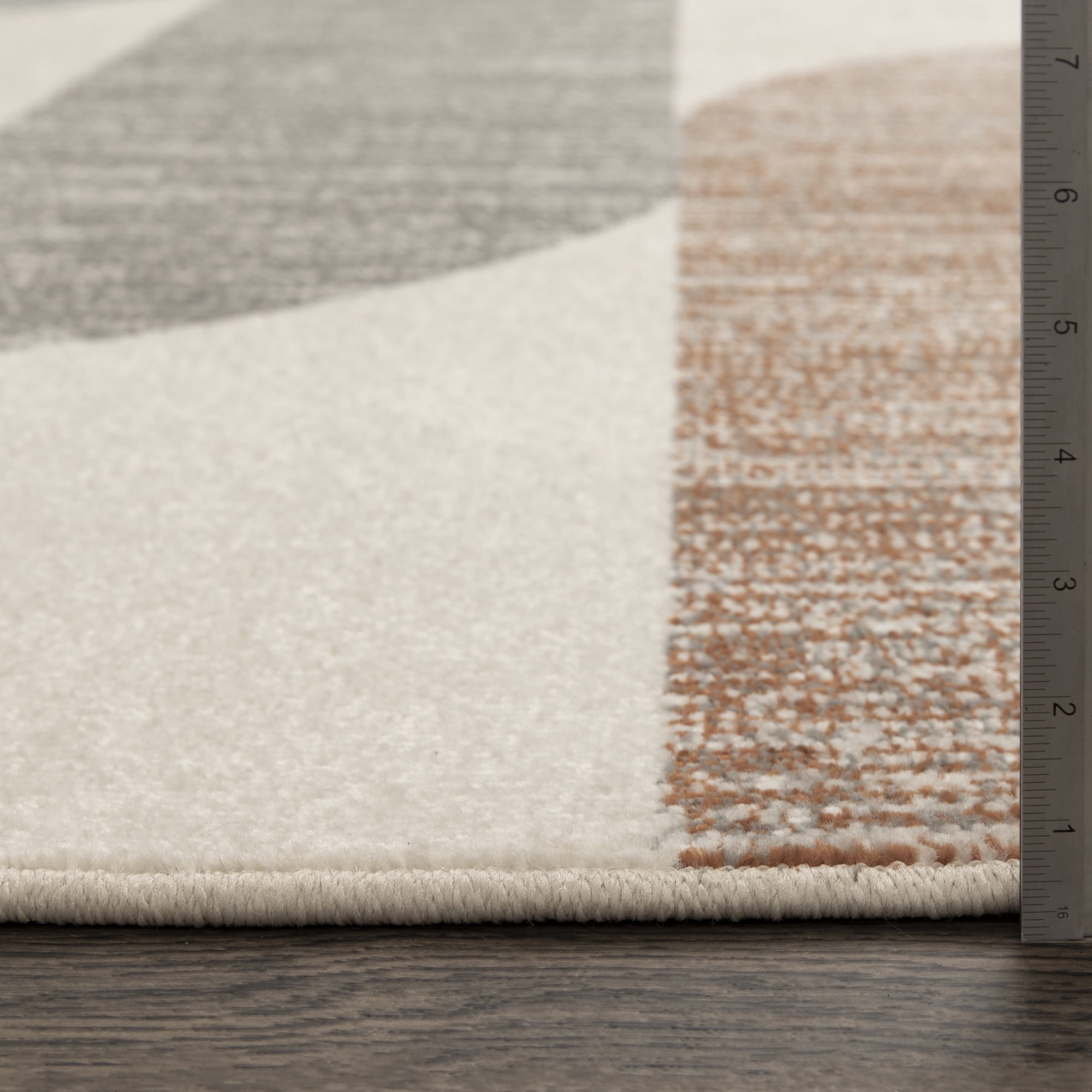 Loomaknoti Tecopa Trayza 2' x 7' Ivory Geometric Outdoor Runner Rug