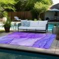 thumbnail image 6 of Addison Rugs Chantille Indoor/Outdoor Transitional Watercolors Purple Washable Rectangle Rug, 5' x 7'6", 6 of 6