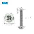 thumbnail image 2 of Uxcell Phillips Pan Head Screws, 15 Pack M5-0.8 x 22mm 304 Stainless Steel 18-8 Full Thread Pan Head Machine, 2 of 7