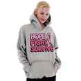 thumbnail image 5 of Hope Fight Survive Breast Cancer Hoodie Sweatshirt Women Brisco Brands M, 5 of 6
