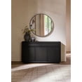 thumbnail image 2 of Coaster Leandro 2-Drawer Wood Dining Sideboard Server in Burnished Black, 2 of 11