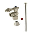 thumbnail image 3 of Kingston Brass CC43102TKF20 Traditional Plumbing Toilet Trim Kit, 1/2" IPS x 3/8" O.D. Comp, Polished Brass, 3 of 8