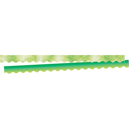 UPC: 0704068009394 | BARKER CREEK Double-Sided Scalloped Border  Lime Tie-Dye and Ombré  for Bulletin Boards  Reception Areas  Halls  Break Rooms  Office  School  Home Learning Decor  2.25” x 39’ (939)