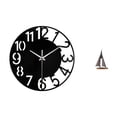 thumbnail image 1 of Reloj de pared acrílico decorativo con diseño de . Silencioso, fácil de leer y sencillo. Incluye una estatua de . Figura decorativa. Ideal, 1 of 8