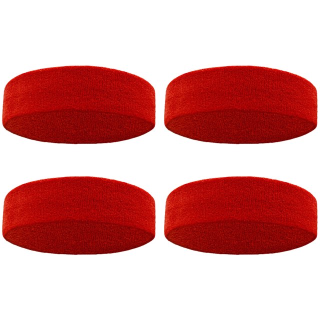 4 Uds. Diadema protectora elástica deportiva, diadema tejida, material de toalla, diadema para Yoga, transpirable y absorbente del sudor
