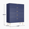 thumbnail image 5 of 5-Drawer Chest in MDF Wood with Gold Metal Legs, 5 of 6