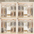 thumbnail image 6 of Homieasy 20.5'' - 96" W Closet System with Wooden Drawers and Hanging Rods(Cut to Fit), White, 6 of 7