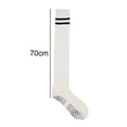 thumbnail image 2 of Calcetines largos antideslizantes hasta la rodilla, sin dedos, antideslizantes, para yoga, barra, pilates, hogar y ocio, 2 of 6