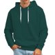 thumbnail image 1 of WILLBEST Sudaderas Navideñas para Hombre, Suéter Informal con Capucha De Color Sólido para Otoño e Invierno, sin Bolsillos, Sudadera, Pulóver, Tops Chica, 1 of 5