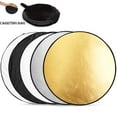 thumbnail image 6 of 60cm 80cm 110cm Multi-Disc 5 in 1 Round Photo Studio Light Diffuser Collapsible Photography Reflector 60CM, 6 of 8
