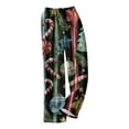 thumbnail image 6 of WTOBBY Women's Casual Fashion Christmas Printed Flannel Pajama Pants, Festive Holiday Sleepwear with Soft Fabric, Merry Christmas Design for Cozy Home Use,Dark Green L, 6 of 6
