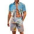 thumbnail image 4 of Yuyamidu His and Hers Matching Outfits Horse Shirt Women's Casual Dresses Mens Short Sets 2 Piece Outfits Tank Flowy Hawaiian Dress Mens Hawaiian Shirt and Short Set Man XL, 4 of 5