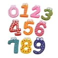 thumbnail image 3 of Lubelski 10Pcs Cute Wooden Fridge Magnet Number 0-9 Kids Colorful Educational Toy Set, 3 of 8