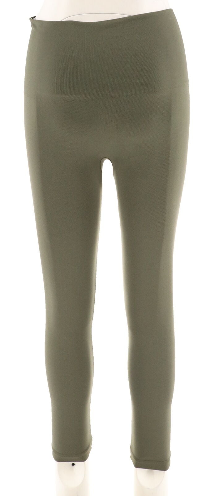 Spanx Cropped Look Me Now Seamless Leggings Black Geo 1X NEW A288466