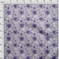 thumbnail image 4 of oneOone Cotton Cambric Purple Fabric Floral Retro Quilting Supplies Print Sewing Fabric By The Yard 56 Inch Wide, 4 of 5