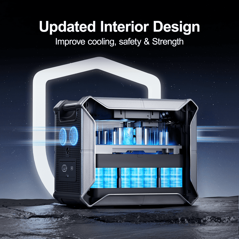 VDL HS2400 Power Station, 2048Wh LiFePO4 Battery, 2400W Solar